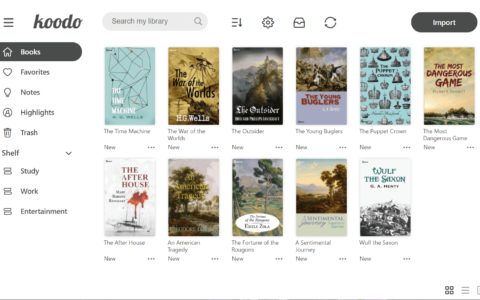 Koodo：开源电子阅读软件