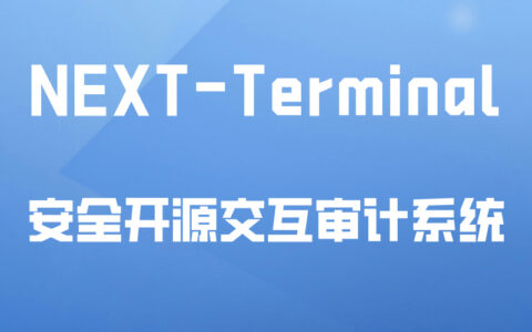 Next Terminal：安全开源交互审计系统