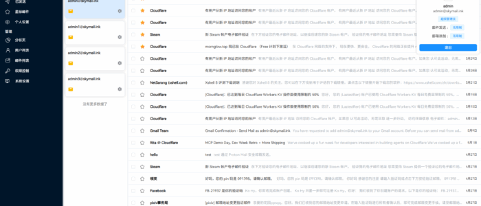 Cloud Mail ： 基于cloudflare的免费开源邮箱服务