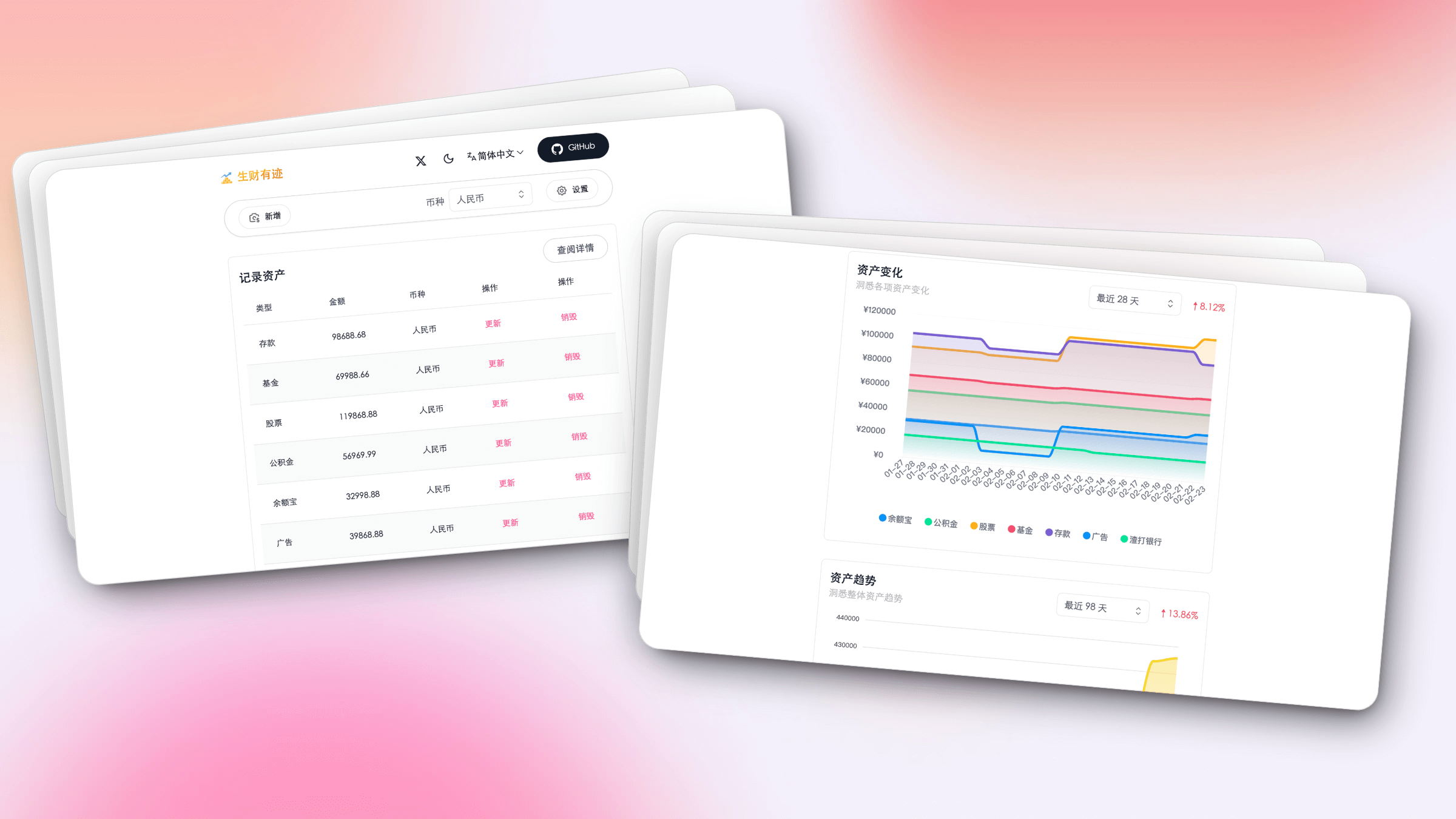 Wealth Tracker ： 开源个人资产分析应用程序