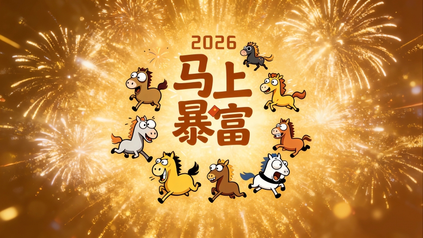 2026祝大家马上暴富！